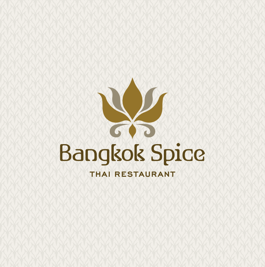 タイレストラン「Bangkok Spice」ロゴ・チラシ